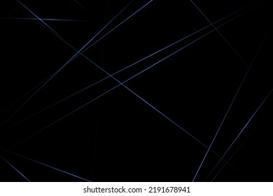 Abstract black with blue lines, triangles background modern design. Vector illustration EPS 10.