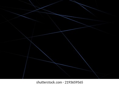 Abstract black with blue lines, triangles background modern design. Vector illustration EPS 10.