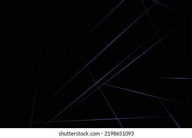 Abstract black with blue lines, triangles background modern design. Vector illustration EPS 10.