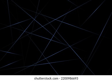 Resumen negro con líneas azules, triángulos de fondo diseño moderno. Ilustración del vector EPS 10.