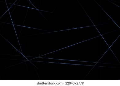 Abstract black with blue lines, triangles background modern design. Vector illustration EPS 10.