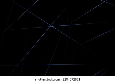 Abstract black with blue lines, triangles background modern design. Vector illustration EPS 10.