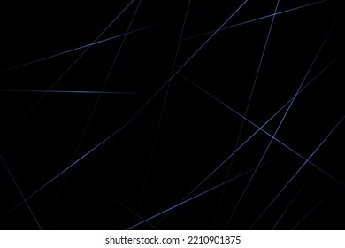 Resumen negro con líneas azules, triángulos de fondo diseño moderno. Ilustración del vector EPS 10.