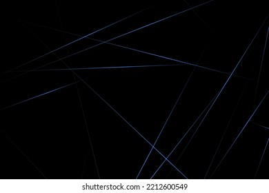 Abstract black with blue lines, triangles background modern design. Vector illustration EPS 10.