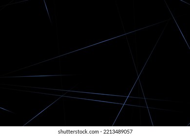Resumen negro con líneas azules, triángulos de fondo diseño moderno. Ilustración del vector EPS 10.