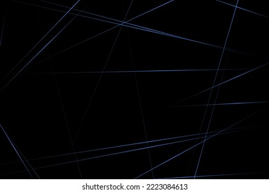Abstraktes Schwarz mit blauen Linien, dreieckiger Hintergrund, modernes Design. Vektorgrafik EPS10.