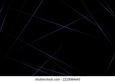 Abstract black with blue lines, triangles background modern design. Vector illustration EPS 10.