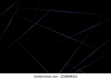 Abstract black with blue lines, triangles background modern design. Vector illustration EPS 10.