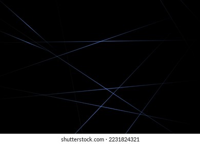 Abstract black with blue lines, triangles background modern design. Vector illustration EPS 10.