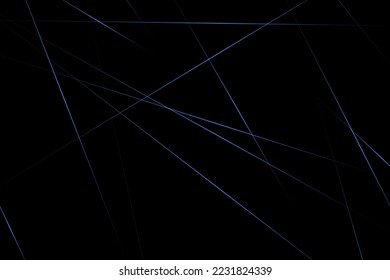 Resumen negro con líneas azules, triángulos de fondo diseño moderno. Ilustración del vector EPS 10.