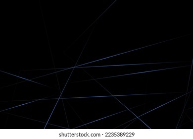 Resumen negro con líneas azules, triángulos de fondo diseño moderno. Ilustración del vector EPS 10.