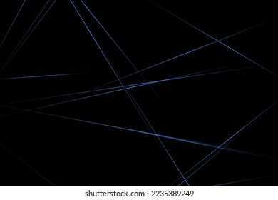 Abstract black with blue lines, triangles background modern design. Vector illustration EPS 10.