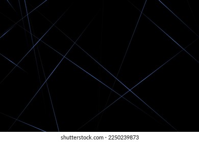 Abstract black with blue lines, triangles background modern design. Vector illustration EPS 10.