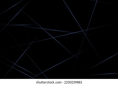 Resumen negro con líneas azules, triángulos de fondo diseño moderno. Ilustración del vector EPS 10.