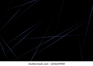 Abstract black with blue lines, triangles background modern design. Vector illustration EPS 10.