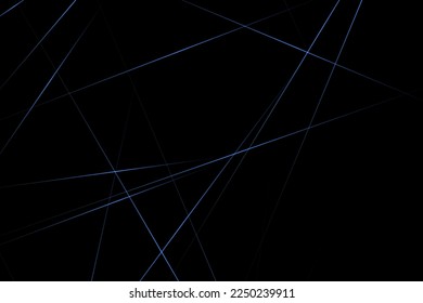 Resumen negro con líneas azules, triángulos de fondo diseño moderno. Ilustración del vector EPS 10.