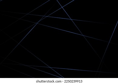 Resumen negro con líneas azules, triángulos de fondo diseño moderno. Ilustración del vector EPS 10.