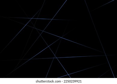Resumen negro con líneas azules, triángulos de fondo diseño moderno. Ilustración del vector EPS 10.