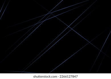 Abstract black with blue lines, triangles background modern design. Vector illustration EPS 10.