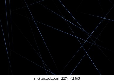 Abstract black with blue lines, triangles background modern design. Vector illustration EPS 10.