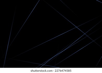 Abstract black with blue lines, triangles background modern design. Vector illustration EPS 10.