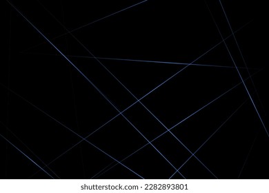 Abstract black with blue lines, triangles background modern design. Vector illustration EPS 10.