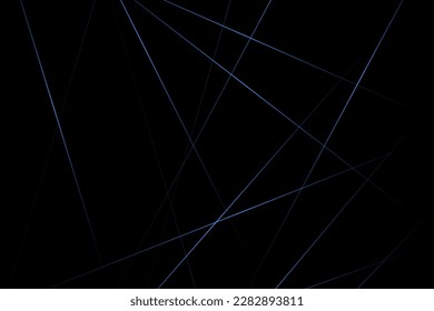 Abstract black with blue lines, triangles background modern design. Vector illustration EPS 10.