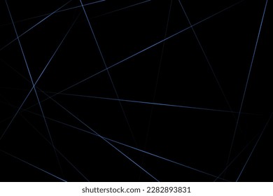 Abstract black with blue lines, triangles background modern design. Vector illustration EPS 10.