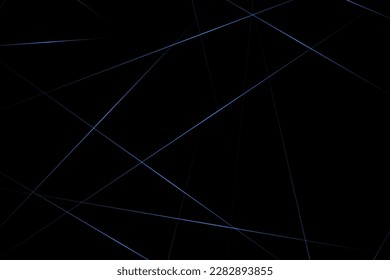 Abstract black with blue lines, triangles background modern design. Vector illustration EPS 10.