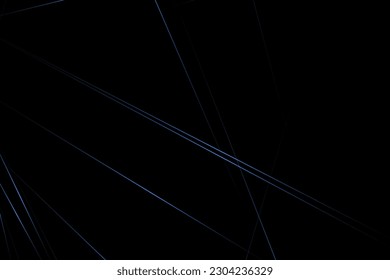 Abstract black with blue lines, triangles background modern design. Vector illustration EPS 10.