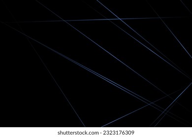Resumen negro con líneas azules, triángulos de fondo diseño moderno. Ilustración del vector EPS 10.