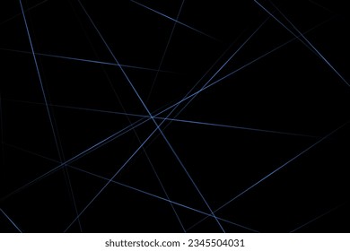 Abstract black with blue lines, triangles background modern design. Vector illustration EPS 10.