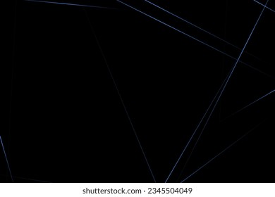 Abstract black with blue lines, triangles background modern design. Vector illustration EPS 10.