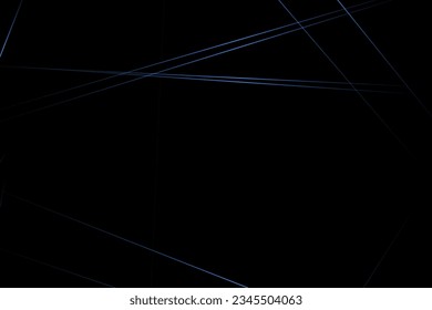Resumen negro con líneas azules, triángulos de fondo diseño moderno. Ilustración del vector EPS 10.