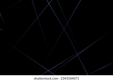 Abstract black with blue lines, triangles background modern design. Vector illustration EPS 10.