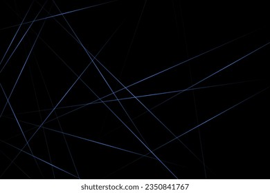 Abstract black with blue lines, triangles background modern design. Vector illustration EPS 10.
