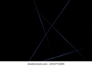 Abstract black with blue lines, triangles background modern design. Vector illustration EPS 10.