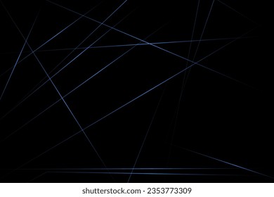 Abstract black with blue lines, triangles background modern design. Vector illustration EPS 10.