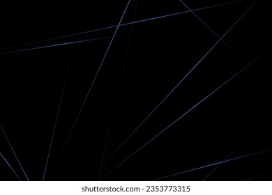 Abstract black with blue lines, triangles background modern design. Vector illustration EPS 10.