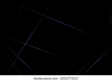 Abstract black with blue lines, triangles background modern design. Vector illustration EPS 10.