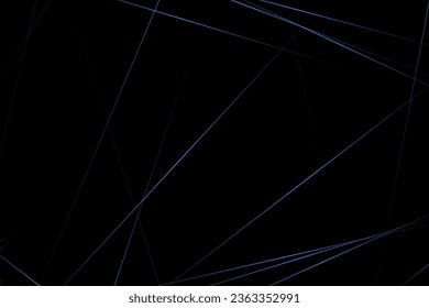 Abstract black with blue lines, triangles background modern design. Vector illustration EPS 10.