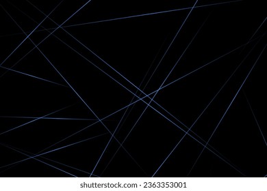 Abstract black with blue lines, triangles background modern design. Vector illustration EPS 10.