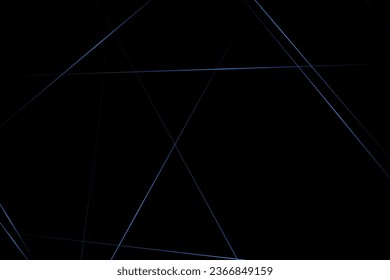 Resumen negro con líneas azules, triángulos de fondo diseño moderno. Ilustración del vector EPS 10.