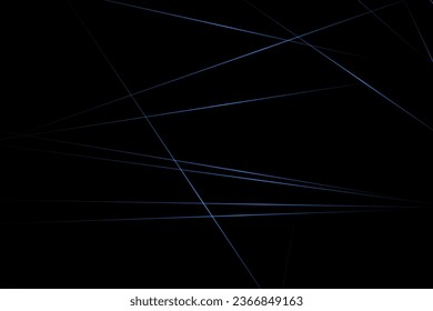Abstract black with blue lines, triangles background modern design. Vector illustration EPS 10.