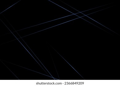 Abstract black with blue lines, triangles background modern design. Vector illustration EPS 10.