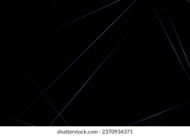 Abstract black with blue lines, triangles background modern design. Vector illustration EPS 10.