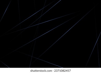 Abstract black with blue lines, triangles background modern design. Vector illustration EPS 10.