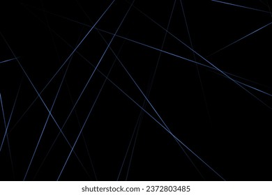 Resumen negro con líneas azules, triángulos de fondo diseño moderno. Ilustración del vector EPS 10.