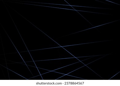 Resumen negro con líneas azules, triángulos de fondo diseño moderno. Ilustración del vector EPS 10.