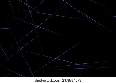Abstract black with blue lines, triangles background modern design. Vector illustration EPS 10.